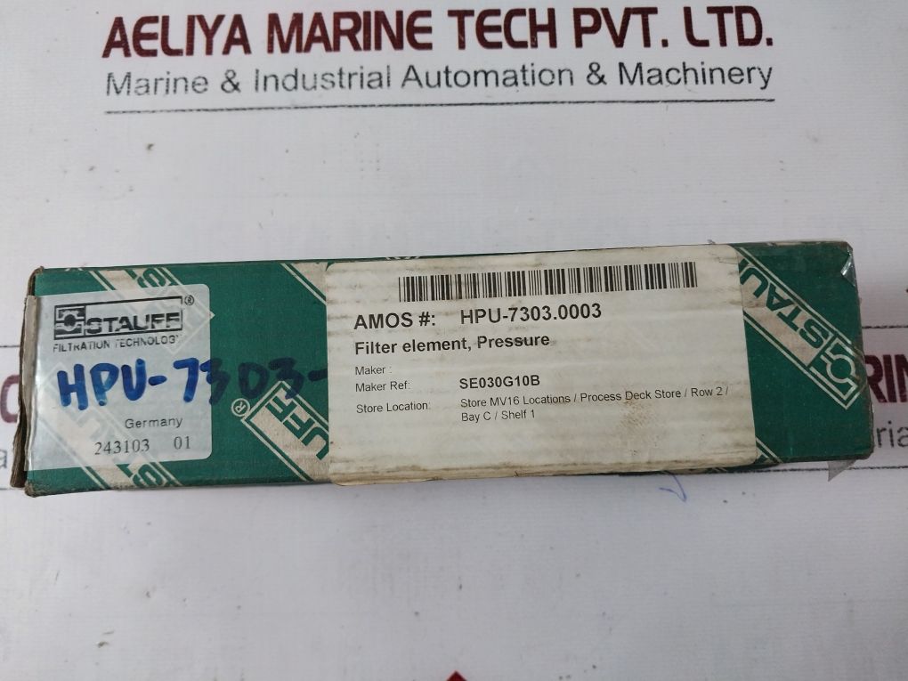 Stauff Se-030G10B/2 Pressure Filter Element 1020001853