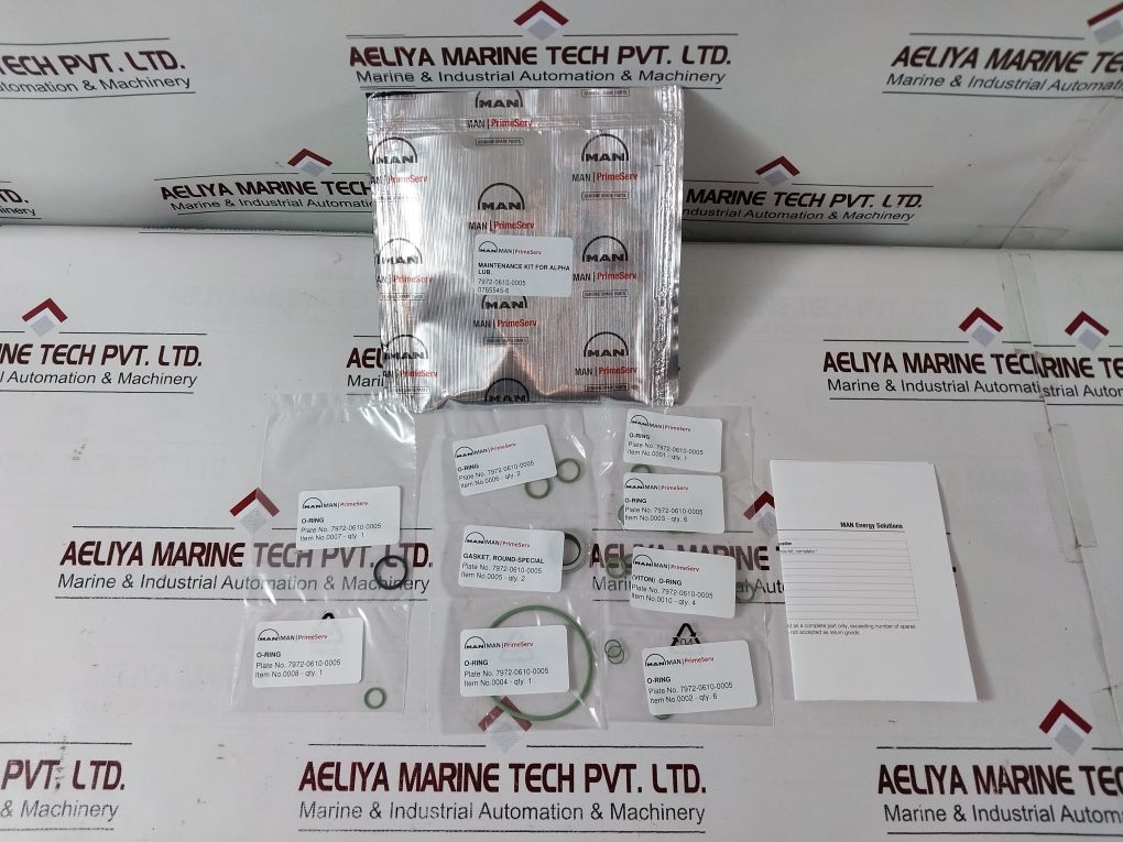 Man 7972-0610-0005 Maintenance Kit For Alpha Lubricators