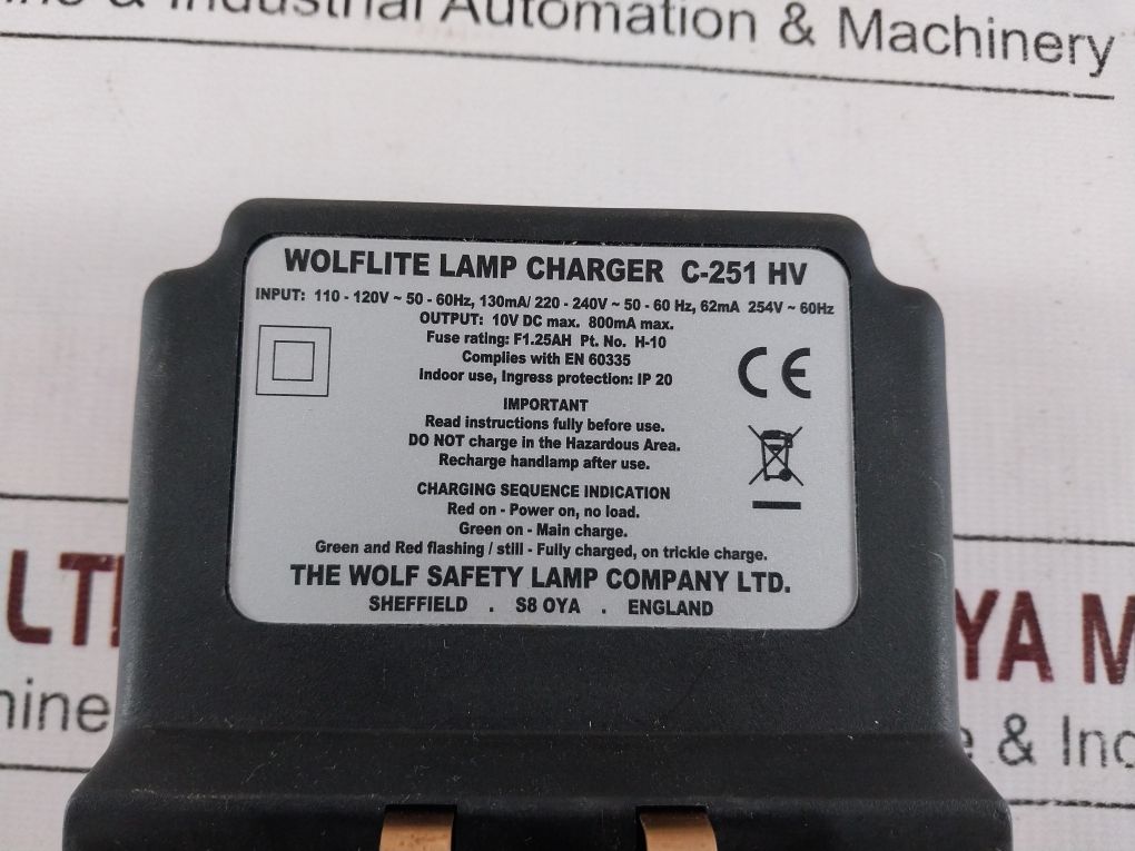 Wolf C-251 Hv Wolflite Handlamp Charger 