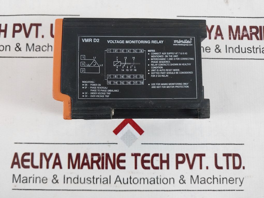 Minilec Vmr D2 Voltage Monitoring Relay