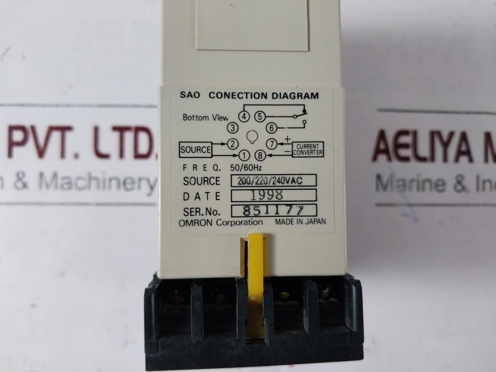 Omron Current Sensor Module Sao-q2N 200/220/240V Ac
