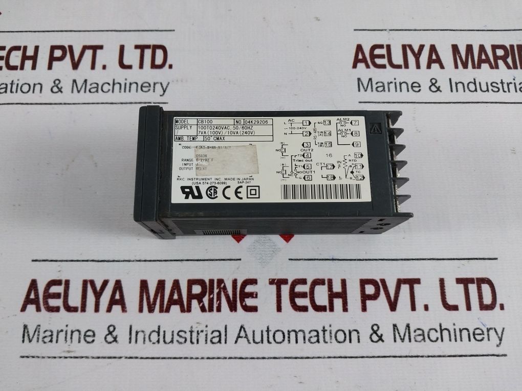 Rkc Instrument Cb100 Digital Temperature Controller 04K29206