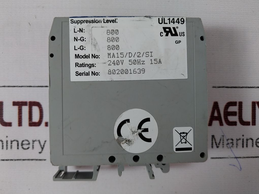 Mtl Surge Ma15/D/2/Si Power Surge Suppressor