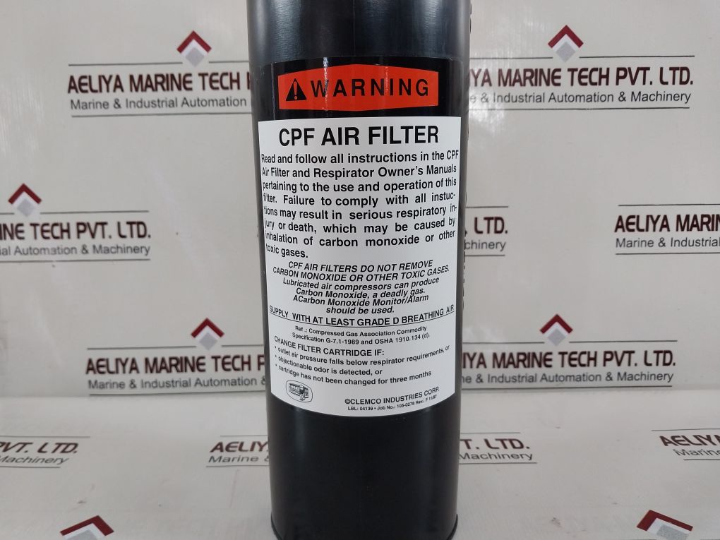 Clemco 03547 Air Filter Cartridge Cpf 20/80