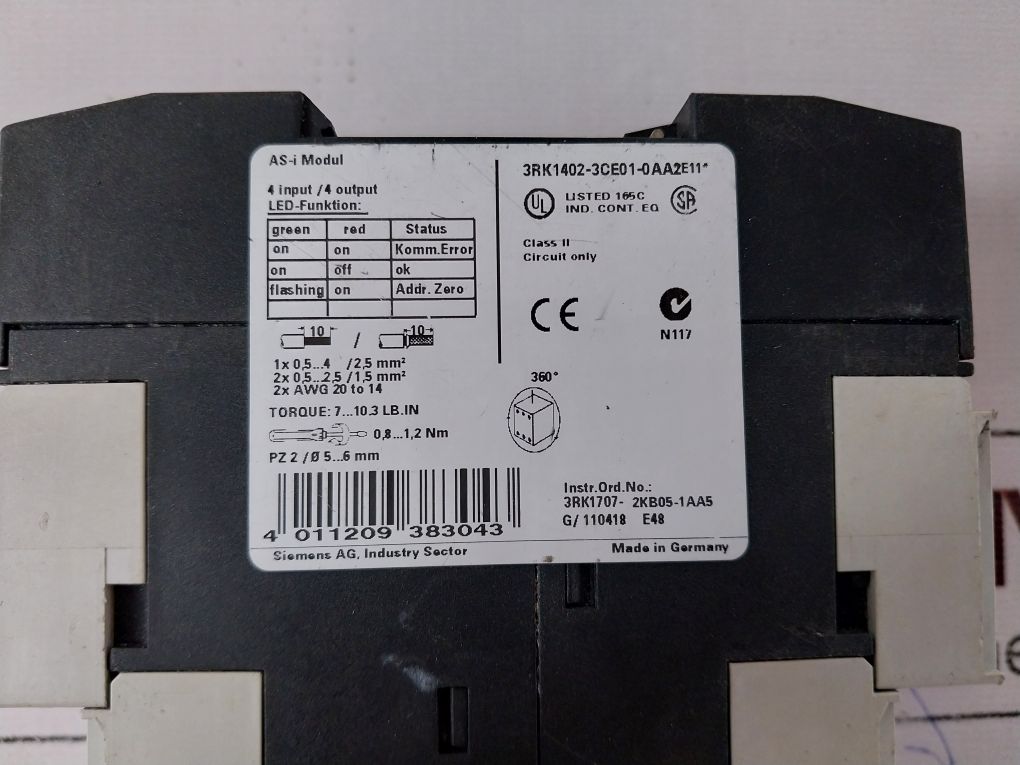 Siemens 3Rk1402-3Ce01-0Aa2 Interface Module