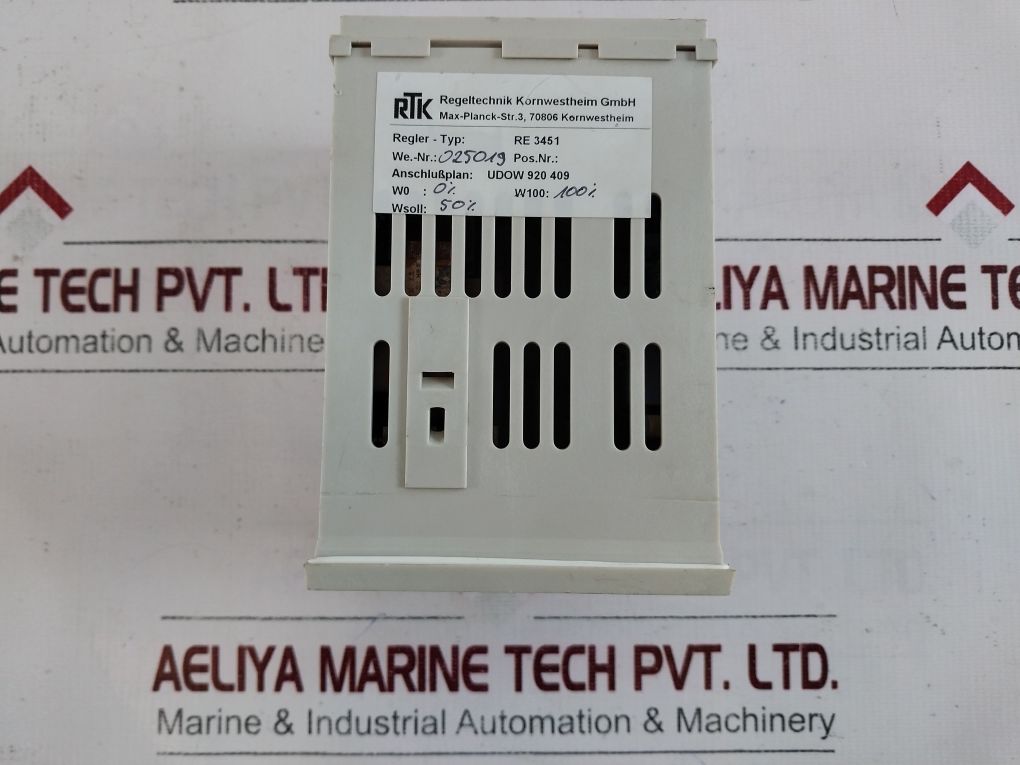 Rtk 9404 429 01324 Temperature Controller (Not Working)