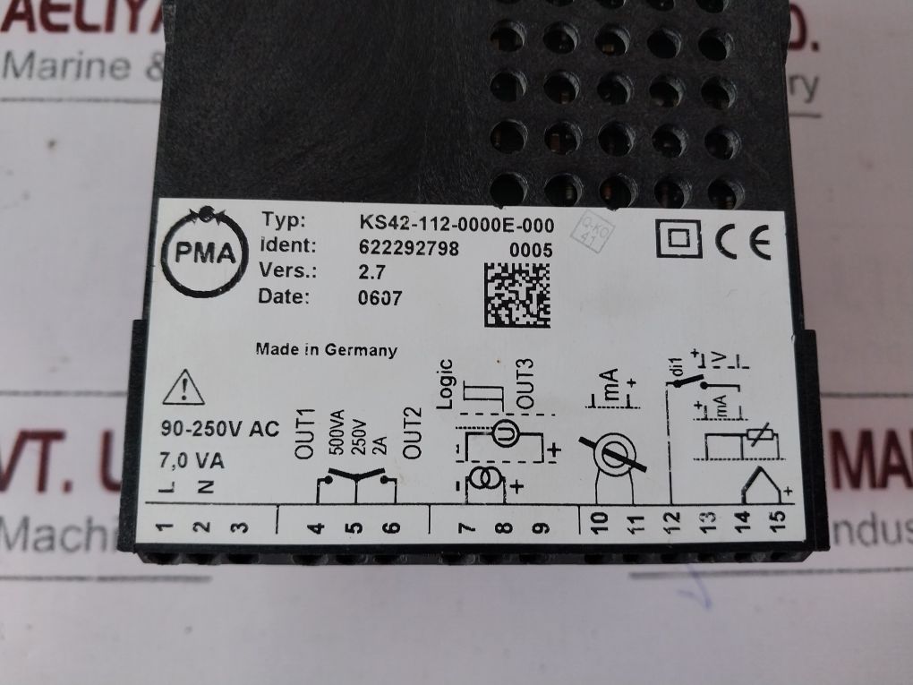 Pma Ks42-112-0000E-000 Temperature Controller Vers.2.7