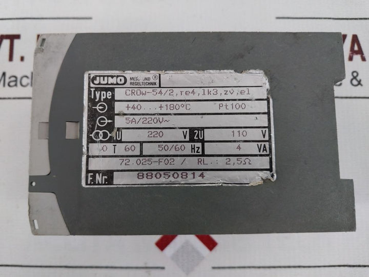 Jumo Crow-54/2, Te4, 1K3, Zv, El Temperature Controller