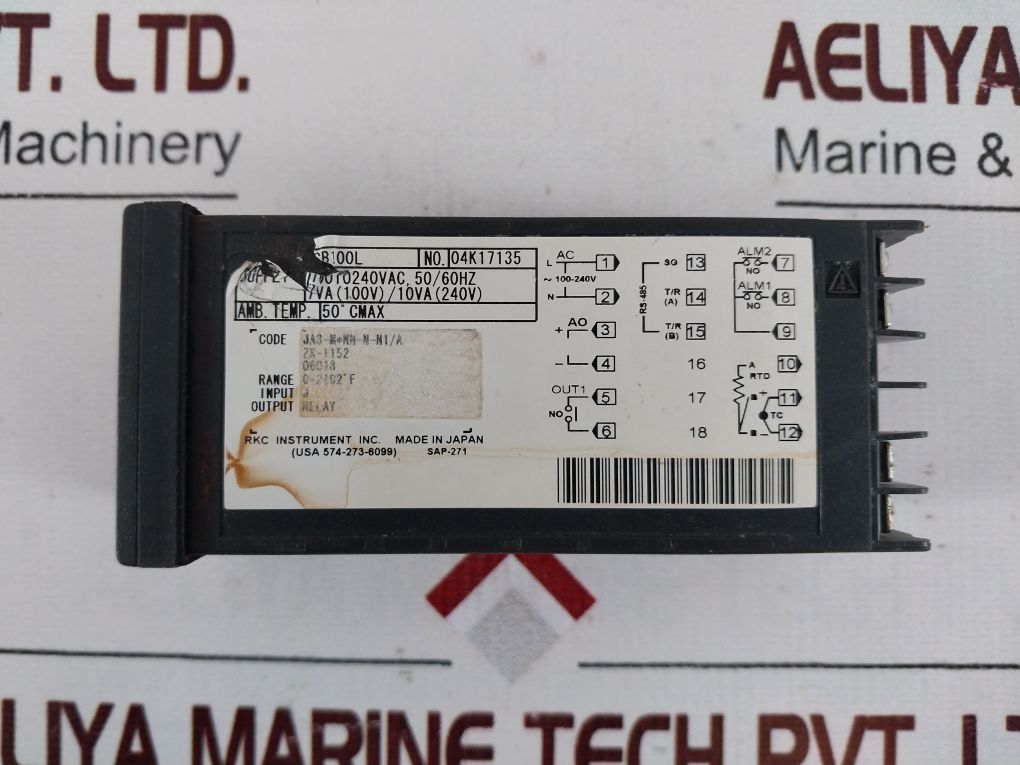Rkc Instrument Cb100L Digital Temperature Controller Ja3-m*Nn-n-n1/A
