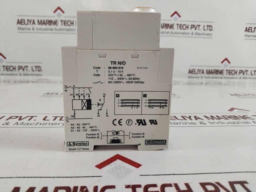 Crouzet Tr N/O Time Delay Relay 88 893 616