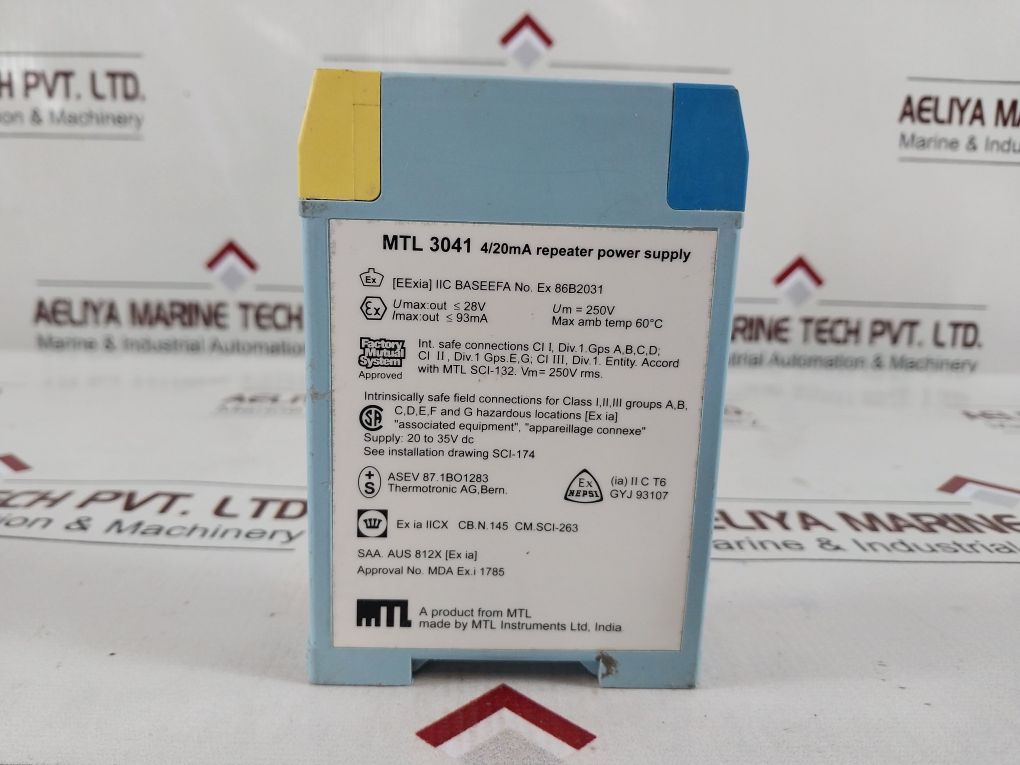 Mtl Instruments Mtl 3041 4/20Ma Repeater Power Supply
