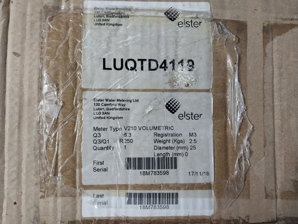 Honeywell Elster V210 Volumetric Cold Water Meter