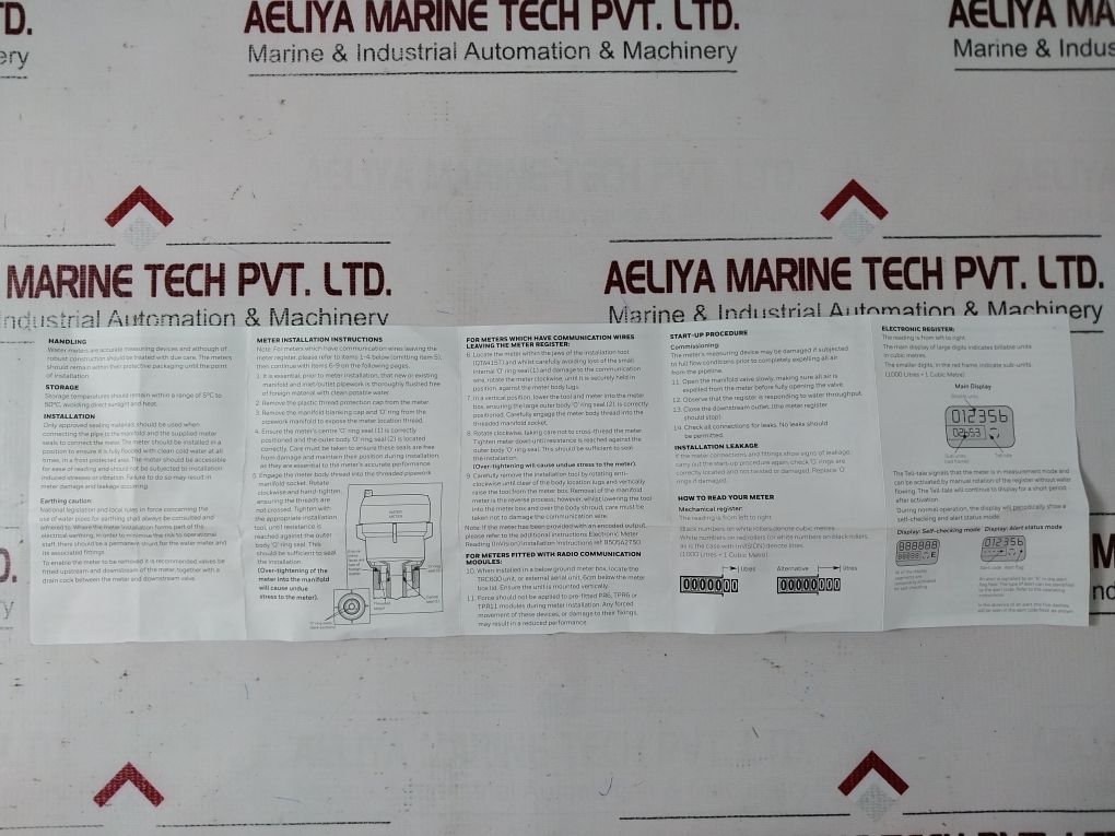 Honeywell Elster V210 Volumetric Cold Water Meter