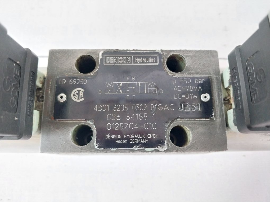 Parker Denison 4D01 3208 0302 B1Gac Hydraulic Valve