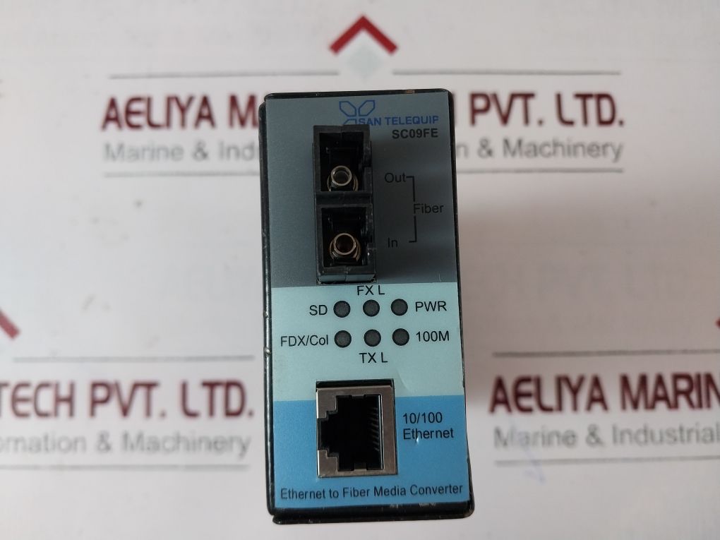 San Telequip Sc09Fe Ethernet To Fiber Media Converter Sc09Fen Sm Sc