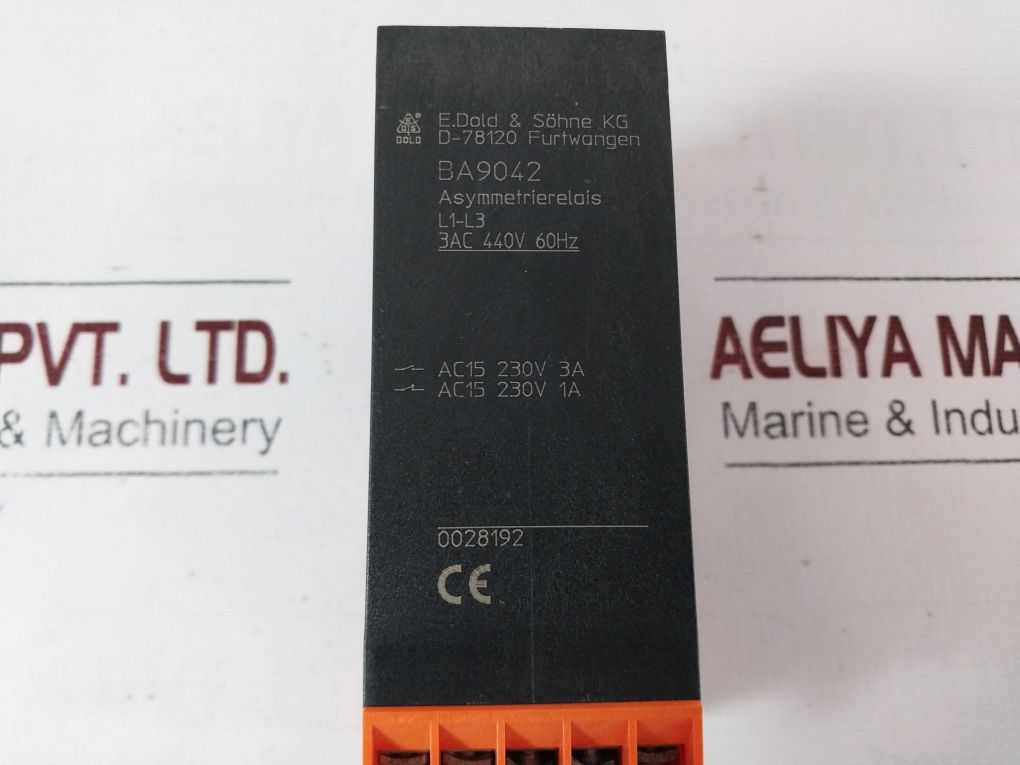 E.Dold & Sohne Ba9042 Asymmetry Relay 
