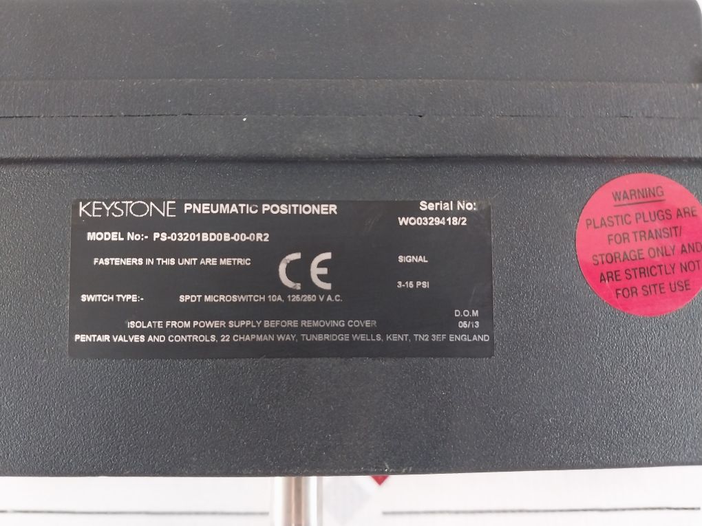 Keystone Ps-03201Bd0B-00-0R2 Pneumatic Positioner