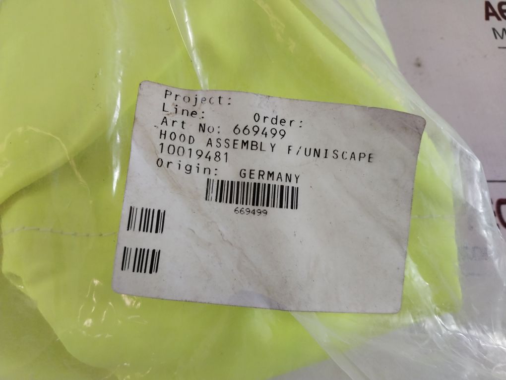 Msa 669499 Uniscape Hood Mask Assembly With Hose