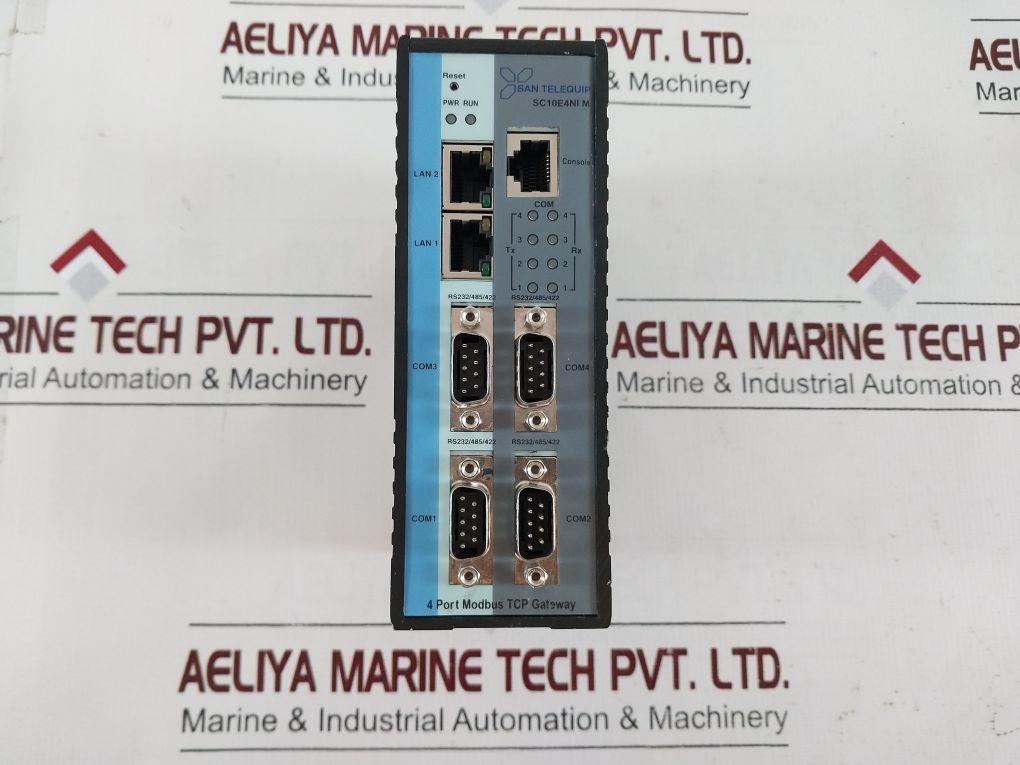 San Telequip Sc10E4Ni M 4-port Modbus Tcp Gateway Dc 24V, 0.50A Max.