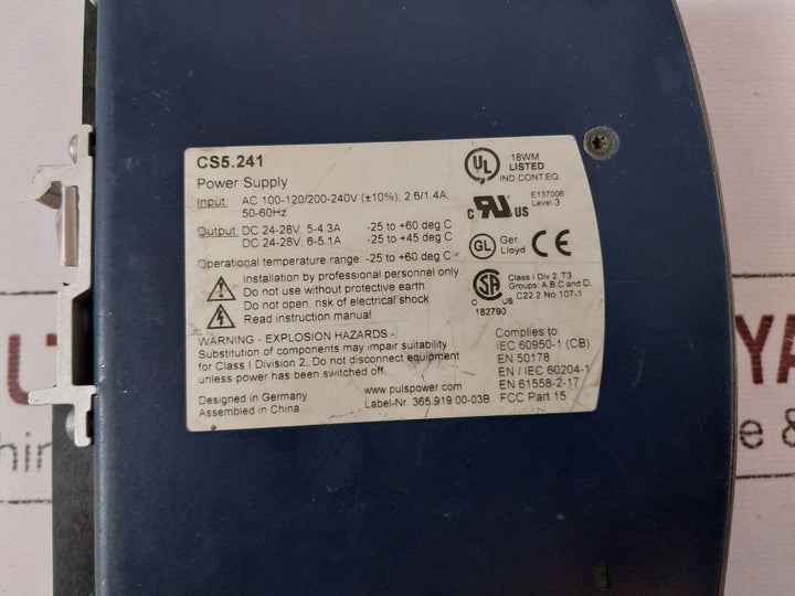 Puls Dimension Cs5.241 Power Supply