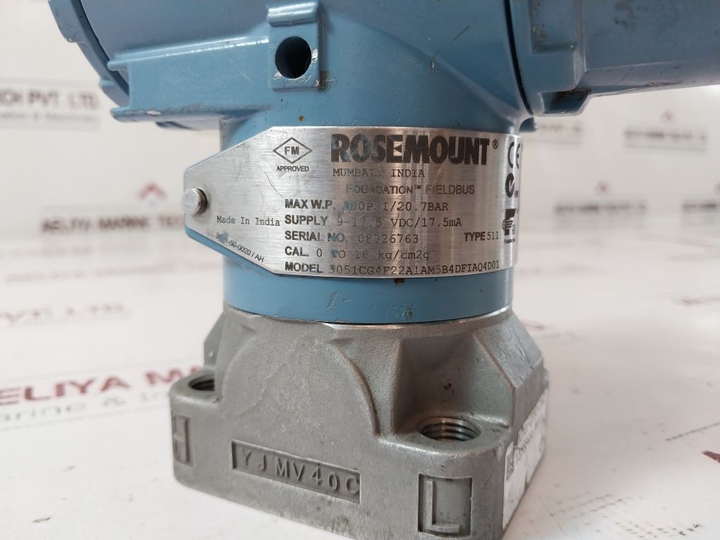 Rosemount 3051 Fieldbus Pressure Transmitter 3051Cg4F22A1Am5B4Dfiaq4D01