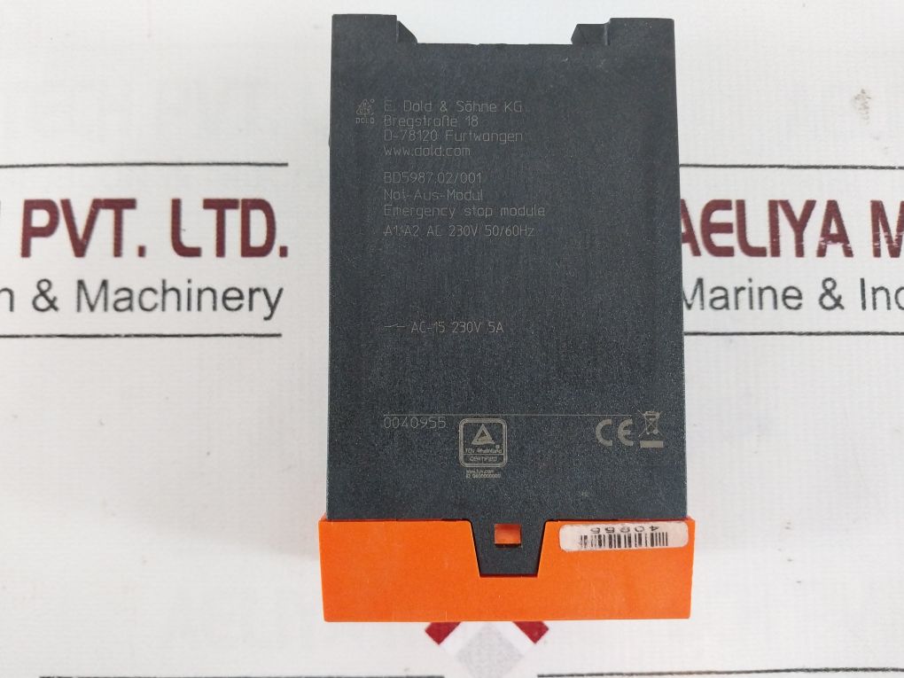 E.Dold & Sohne Bd5987.02/001 Emergency Stop Module