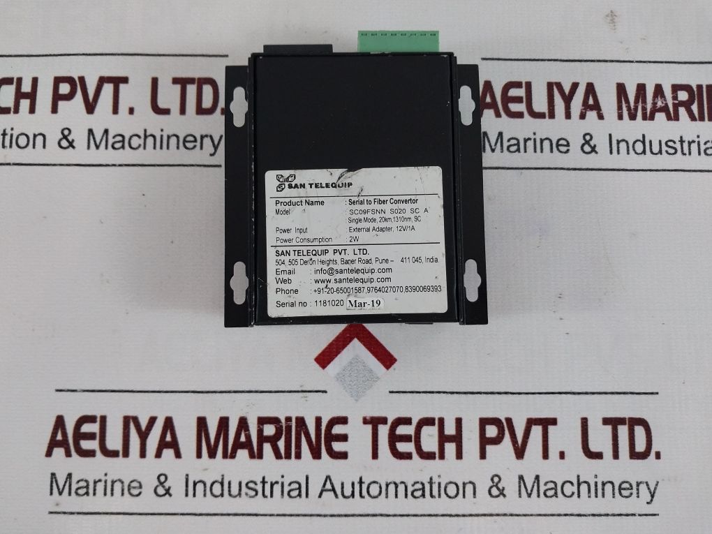San Telequip Sc09Fsnn S020 Sc A Serial To Fiber Converter