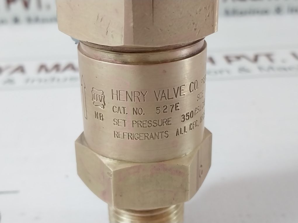 Henry Valve 527E Pressure Relief Valve 350 Psi