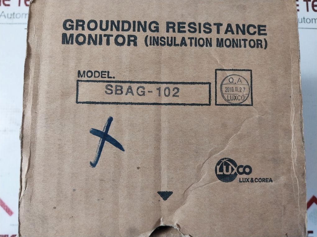 Luxco Sbag-102 Grounding Resistance Monitor Ac 110V