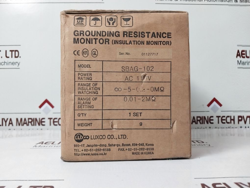 Luxco Sbag-102 Grounding Resistance Monitor Ac 110V