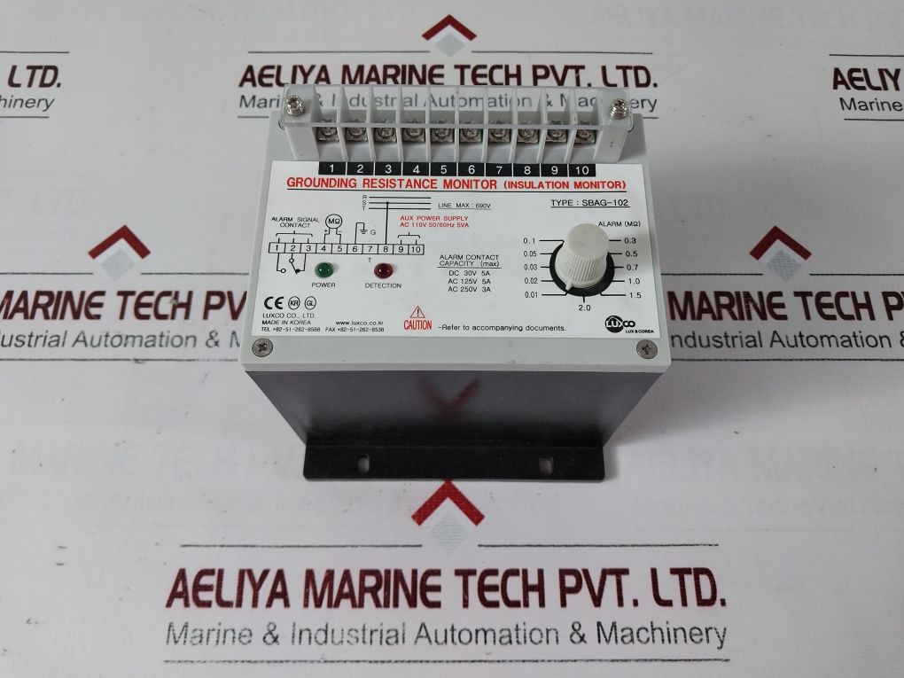 Luxco Sbag-102 Grounding Resistance Monitor Ac 110V