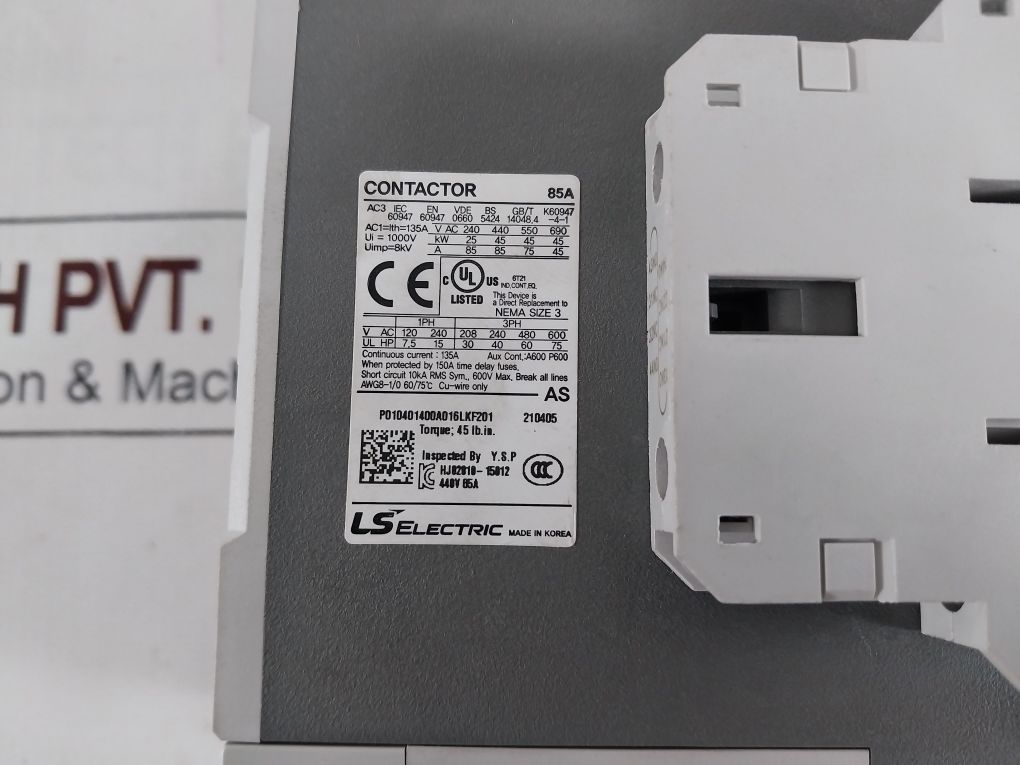 Ls Electric Mc-85A Contactor