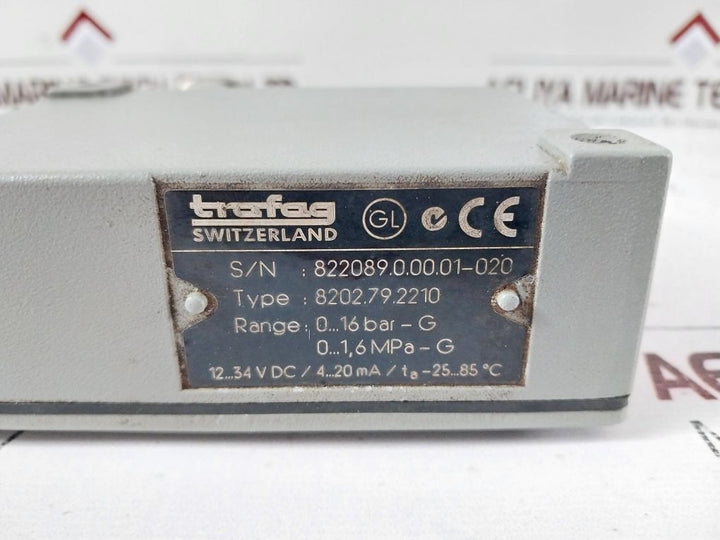 Trafag 8202.79.2210 Pressure Transmitter 0...16 Bar-g,0...1,6 Mpa-g