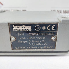 Trafag 8202.79.2210 Pressure Transmitter 0...16 Bar-g,0...1,6 Mpa-g