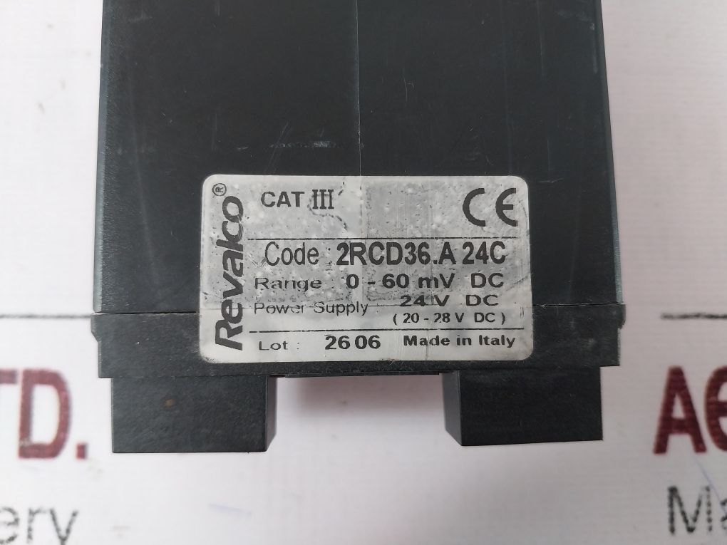 Revalco 2Rcd36.A 24C Dc Ammeter 0-60 Mv Dc