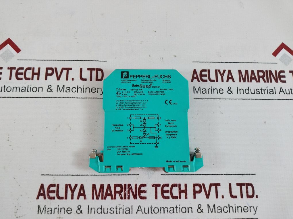 Pepperl+Fuchs Z787 Safe Snap Barrier Safety Relay Module 71816