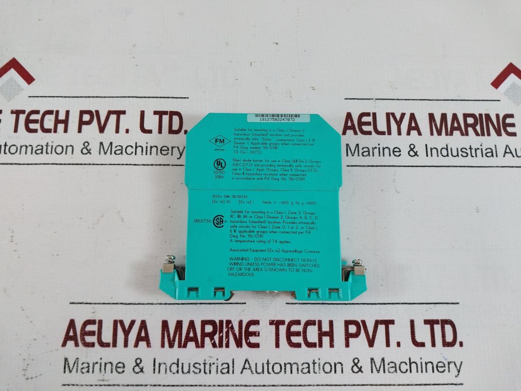 Pepperl+Fuchs Z787 Safe Snap Barrier Safety Relay Module 71816