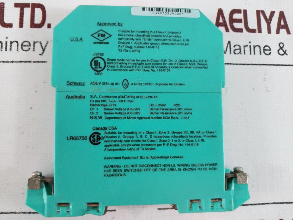 Pepperl+Fuchs Z779 Safe Snap Barrier 71806