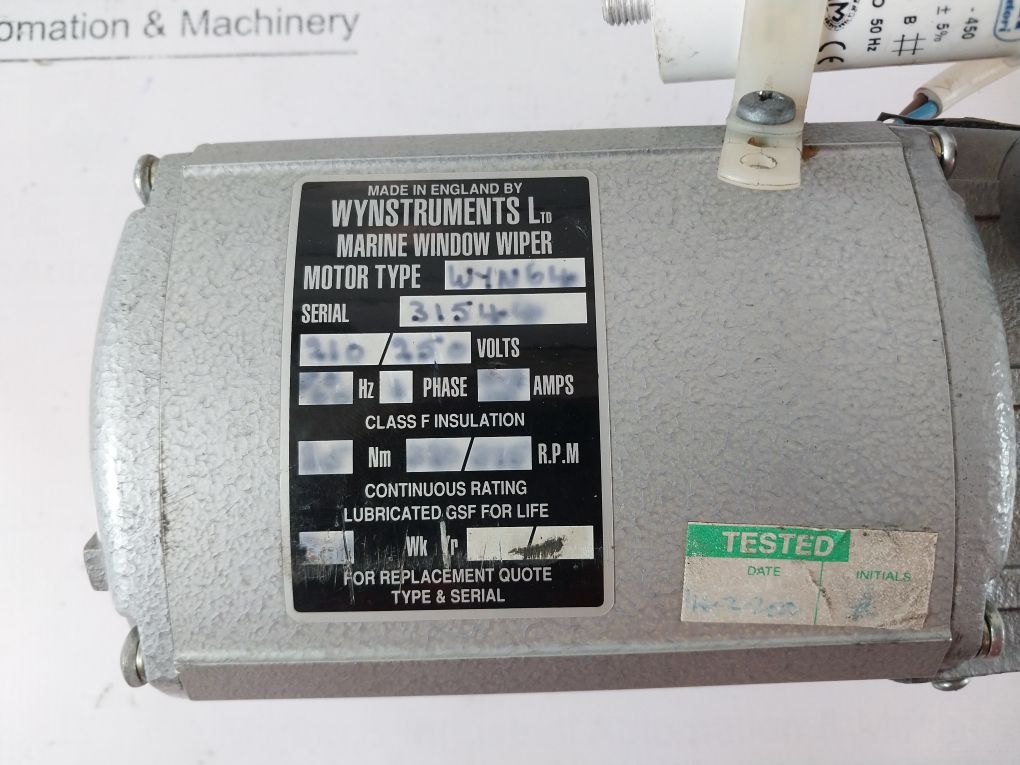 Wynstruments 936341 Marine Window Wiper Motor Wyn64