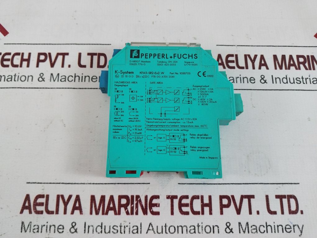 Pepperl+fuchs Kfa5-sr2-ex2.W Safety Barrier Switch Amplifier 103370S