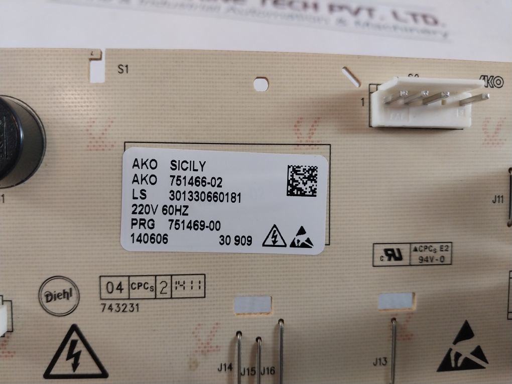 Ako Sicily 751466-02 Pcb Card