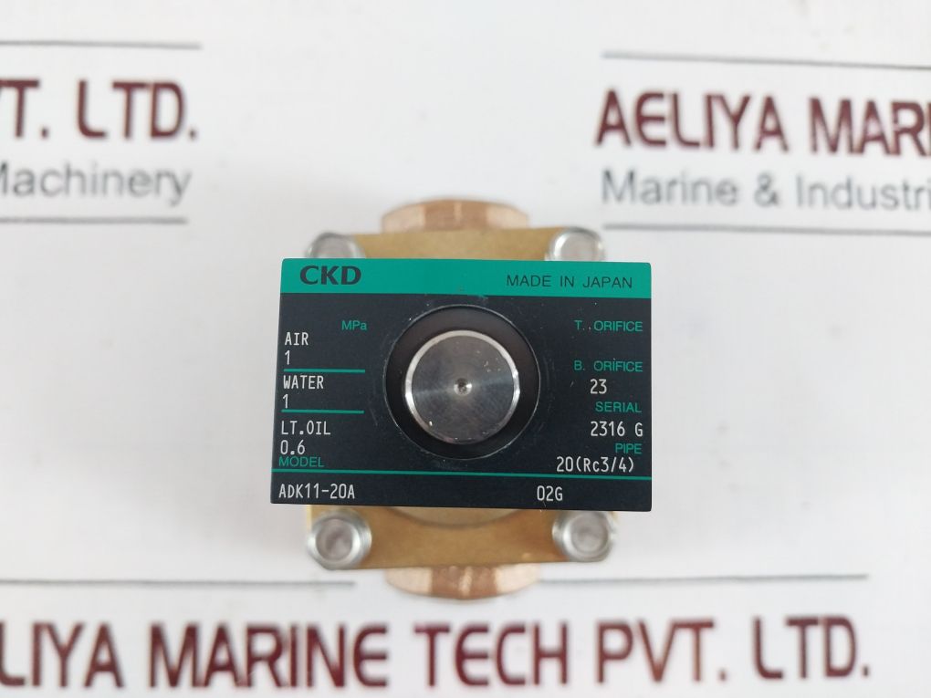 Ckd Adk11-20A-02G Solenoid Valve Adk11-20A