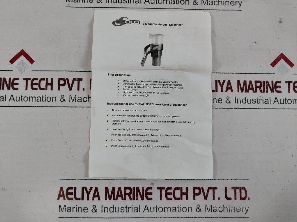 Solo/No Climb 330 Aerosol Smoke Detector Dispenser Solo330-001