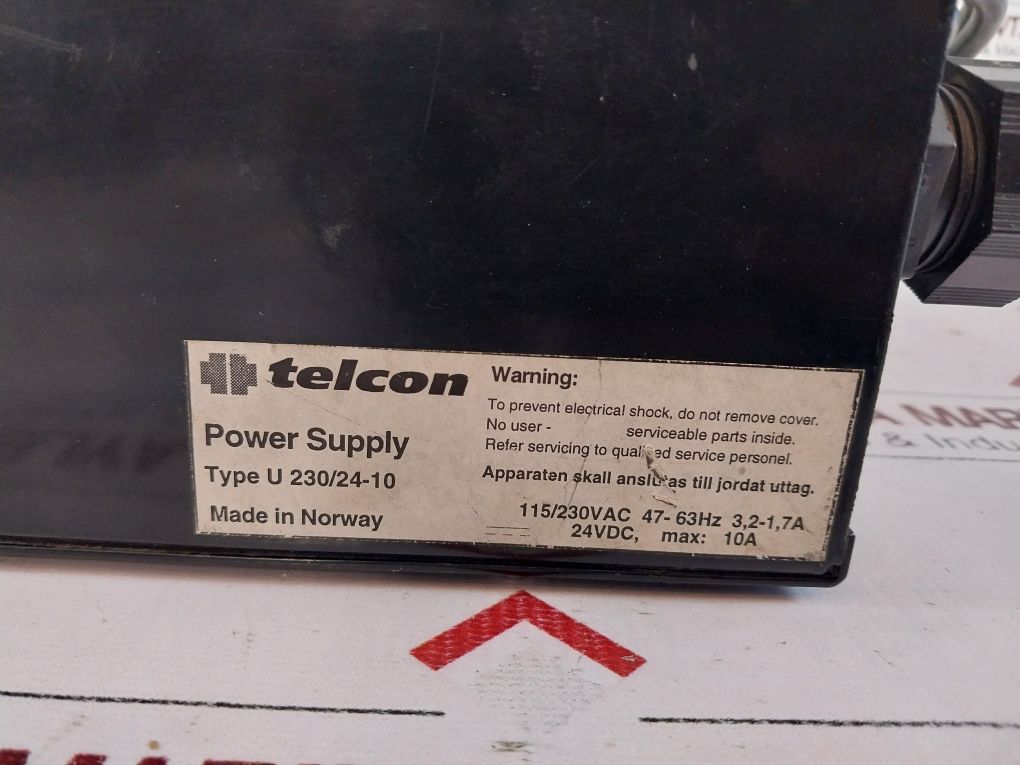 Telcon U 230/24-10 Power Supply Qufc 911 903-2-b Free Shipping