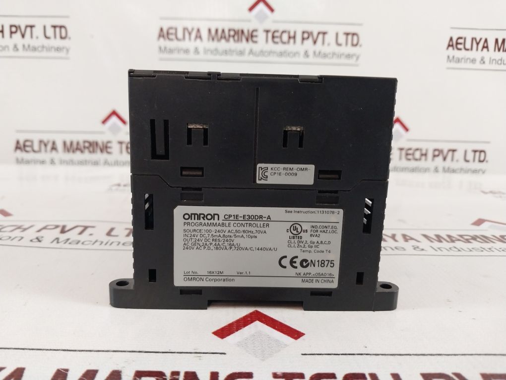 Omron Cp1E-e30Dr-a Programmable Controller Ver.1.1 