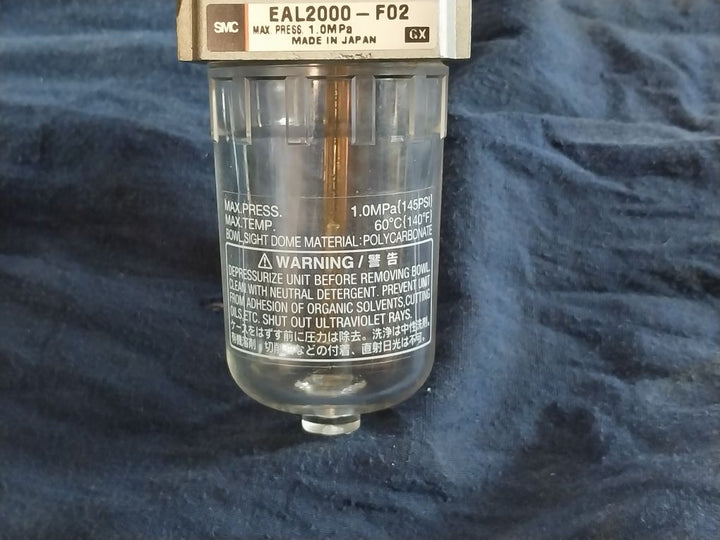Smc Eal2000-f02 Pneumatic Lubricator