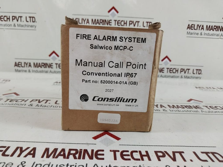 Consilium Salwico/Kac 5200014-01A Manual Call Point Wcp1A-r330Sg-c035-01