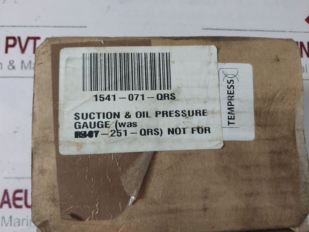 Tempress R404A R134A R22 Suction & Oil Pressure Gauge M017810 0003