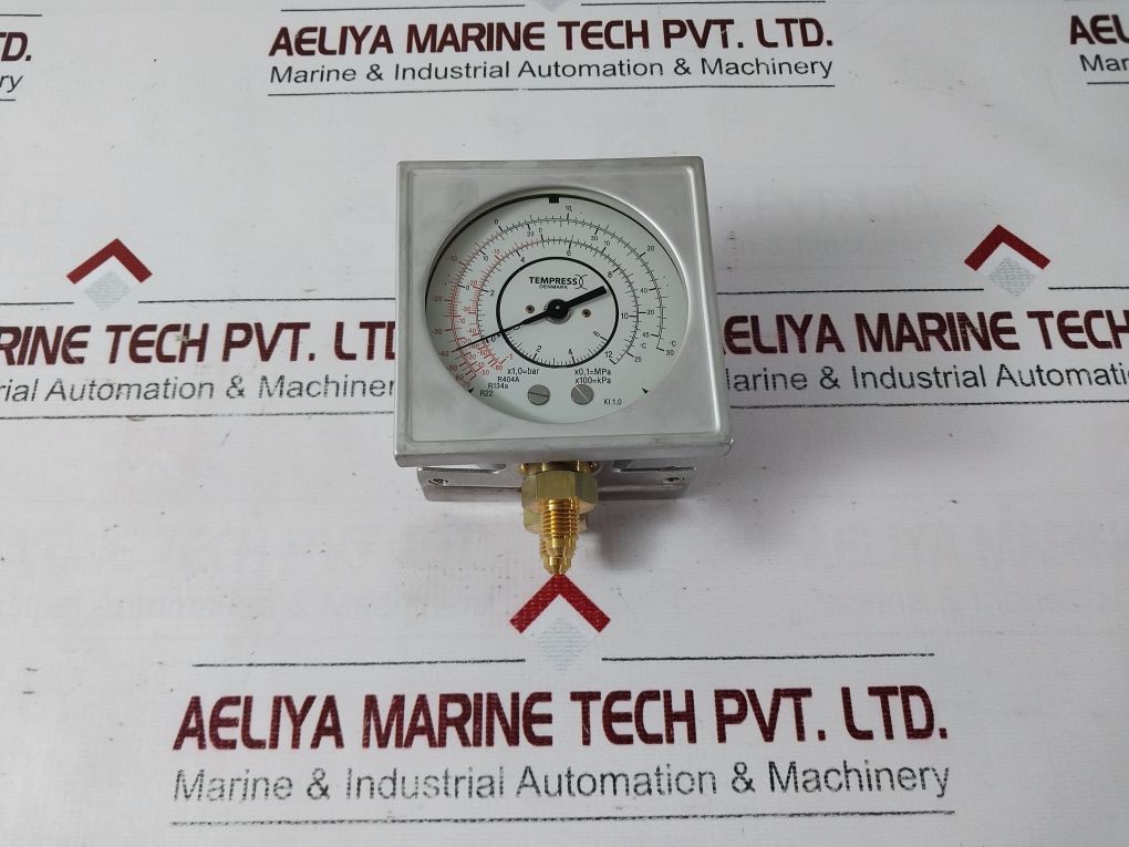 Tempress R404A R134A R22 Suction & Oil Pressure Gauge M017810 0003