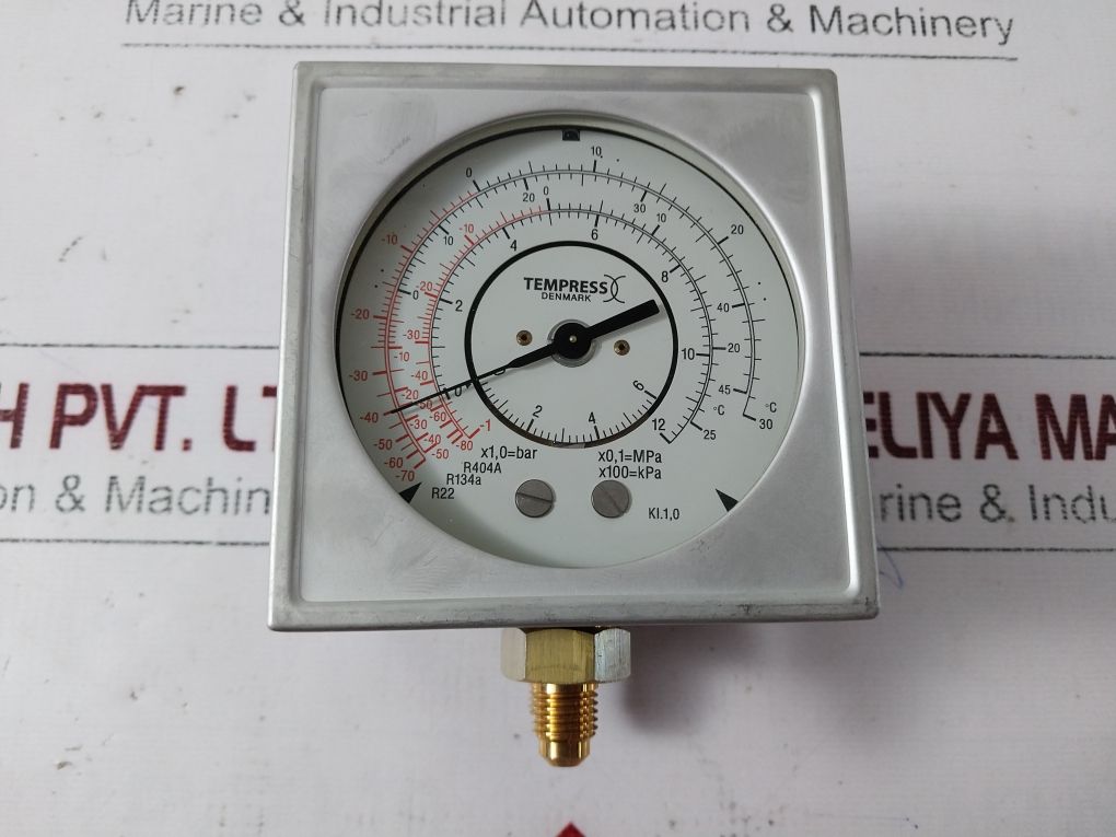Tempress R404A R134A R22 Suction & Oil Pressure Gauge M017810 0003